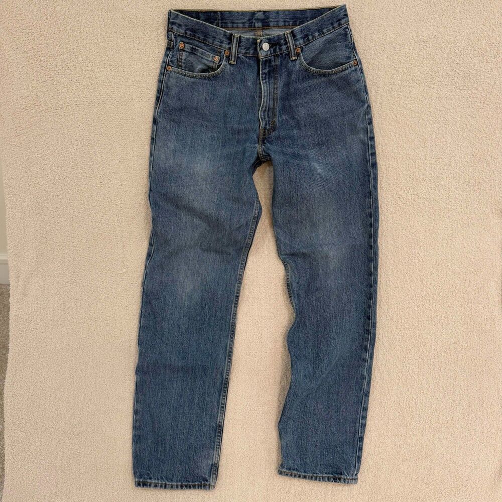 Levi's 550 Relaxed Fit Jeans Mens 32x34 Medium Wash Tapered Leg Red Tab Denim